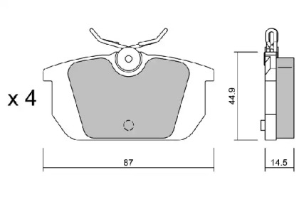 Тормозные колодки AISIN для ALFA ROMEO 146 (930_) 1.7 i.e. 16V (930.B1)